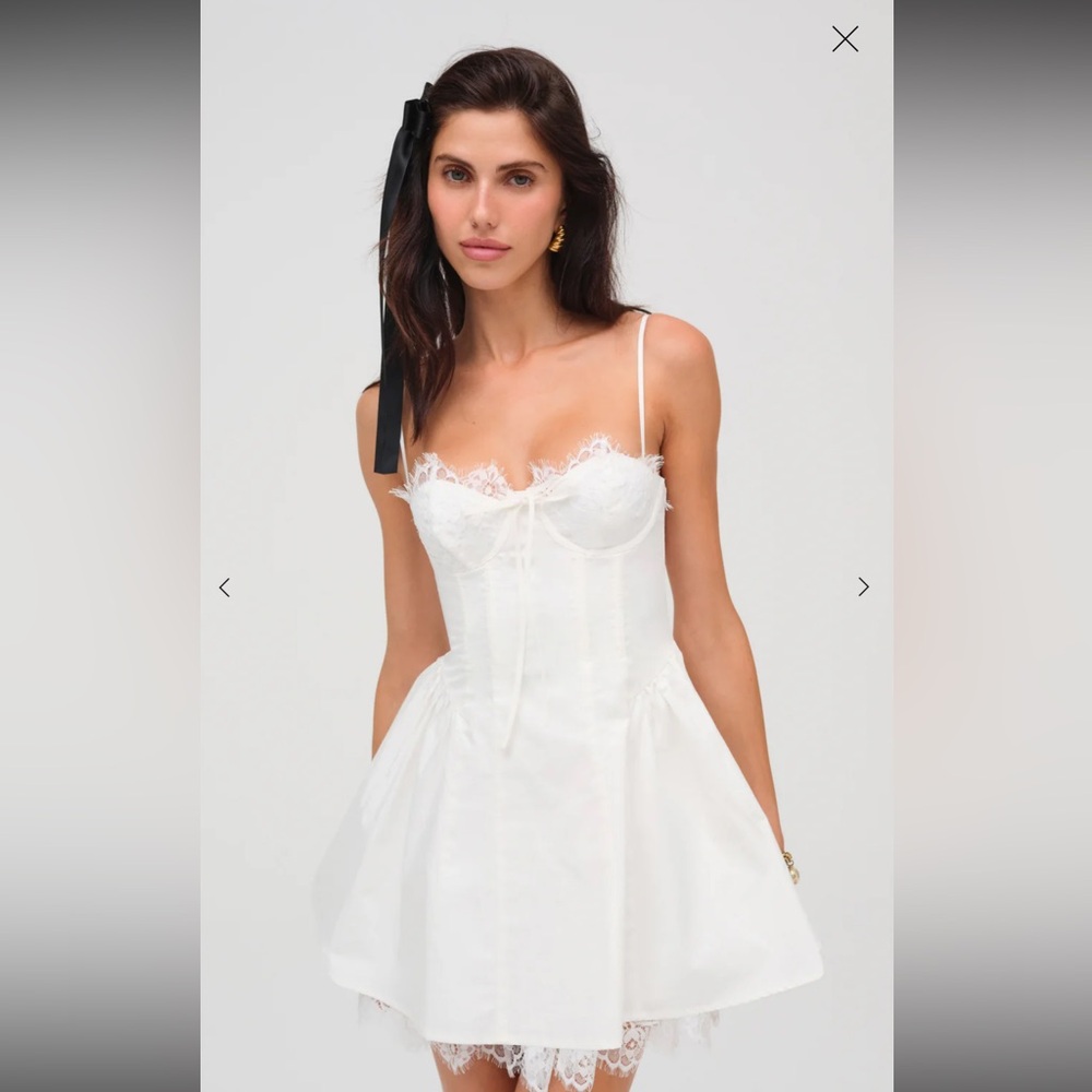 NWT For Love & Lemons Free People Shae Mini Dress Large